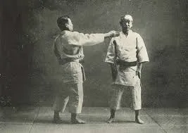 Judokas practicing the gentle way of judo